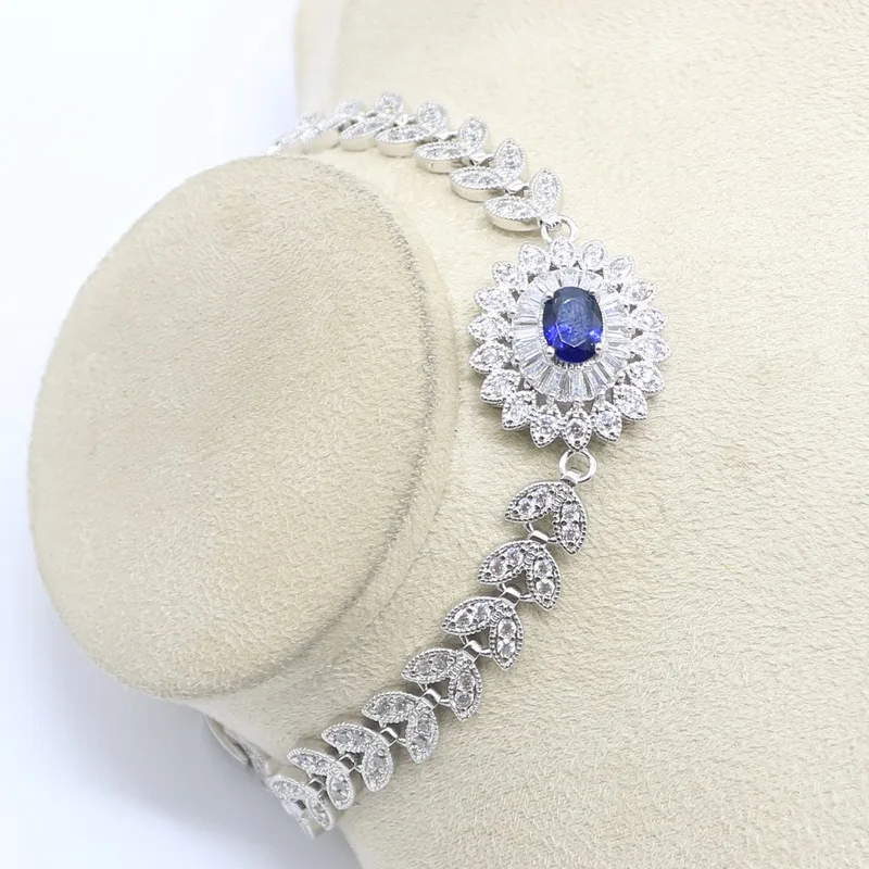 Комплект из колье серёг кольца и браслета серебра 925 пробы | Украшения аксессуары