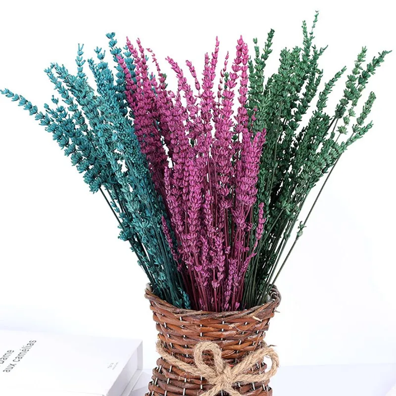 

Lavender Natural Dried Flower Bouquet Wedding Party Decoration DIY Immortal Garden Hoom Decor Valentine's Day Gift