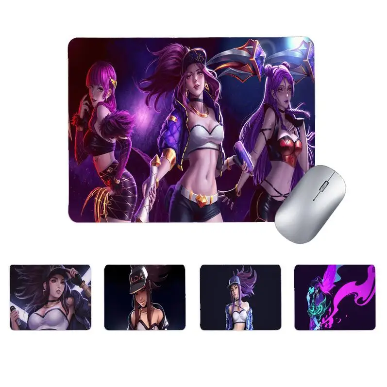 

Desk Mat KDA Akali League of Legends Keyboard Mouse Carpet Mousepad Mause Pad Office Small Laptop Rug Pc Kawaii Mats Gamer Anime