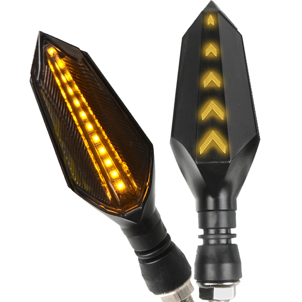 1 pair yellow Light Для Yamaha XTZ750 XTZ 750 SUPER TENERE 1989-1996 мотоцикл поворотники свет хвост мигалка светодиодный поток воды мигающие лампы - Цвет: 1 pair yellow Light