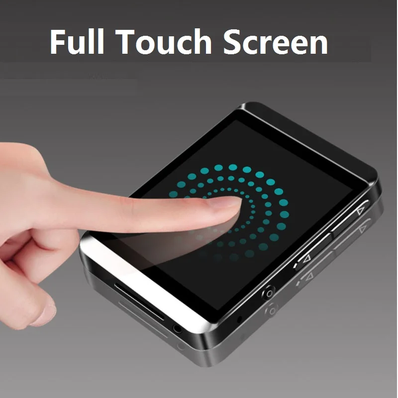 MP3 плеер RUIZU M5 с Bluetooth полный сенсорный экран 8 ГБ 16 спортивный клип мини музыка FM