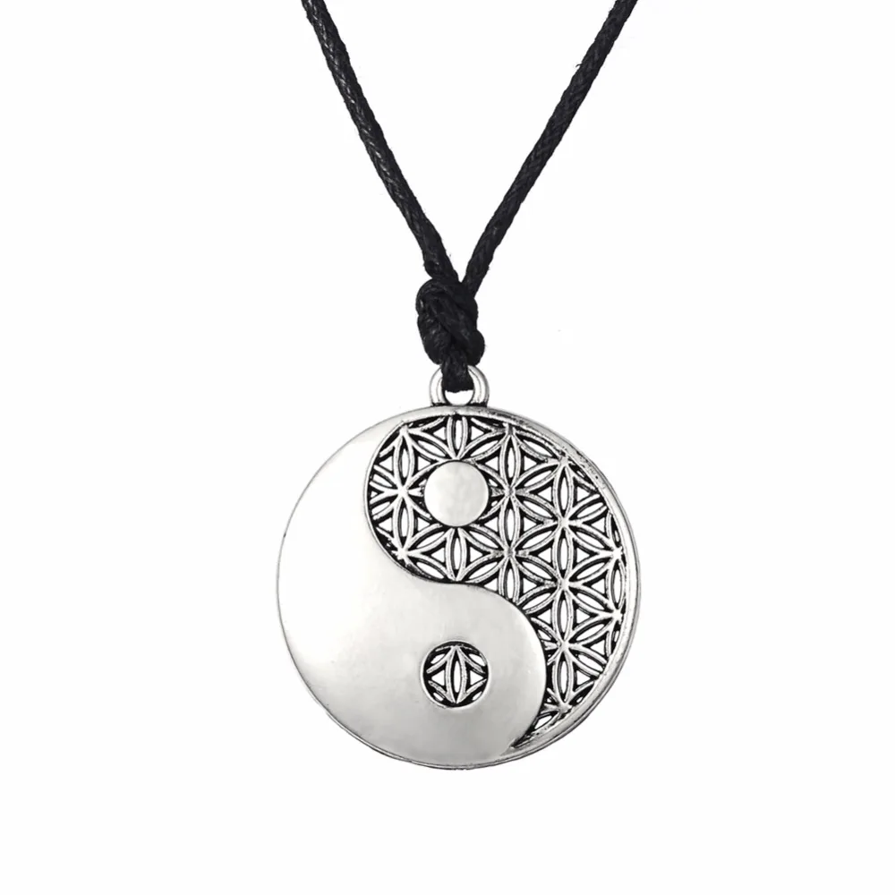 Lemegeton Yin Yang подвеска Taoist символ баланса ювелирные изделия Регулируемая
