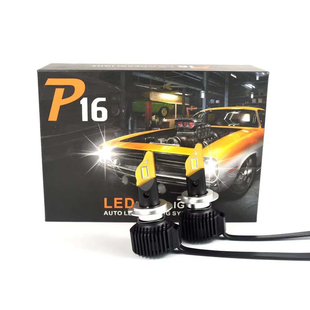 

led lights car accessories 2021 LED automobile accessory bulb P16 100W h7 6000k car led headlight