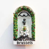 qiqipp belgium brussels creative tourism commemorative gift stereo hand painted crafts magnetic refrigerator stickers