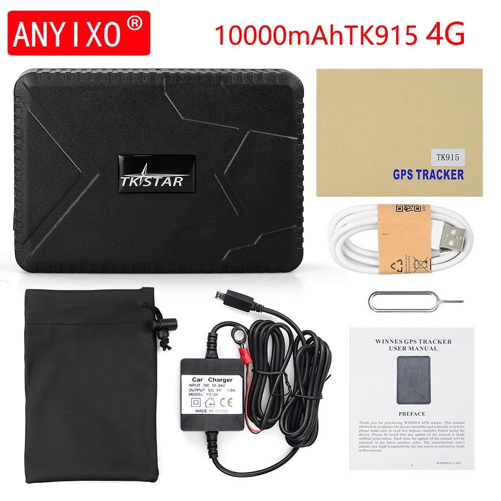 

Waterproof IP65 4G TK915 Car GPS Tracker 120Days GPS Locator Car Magnet Real time Tracking GPS Tracker Auto Shock Alarm PK TK905