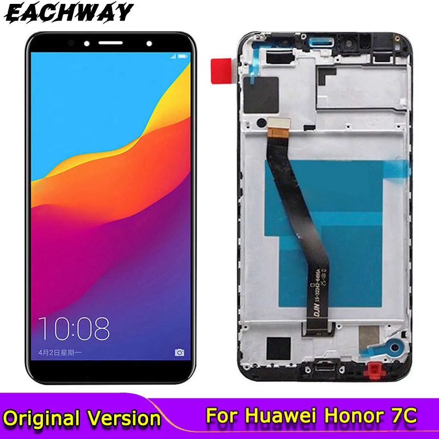Оригинальный дисплей для Huawei Honor 7C 5 7 дюйма сенсорный ЖК-дисплей AUM-L41 с цифровым