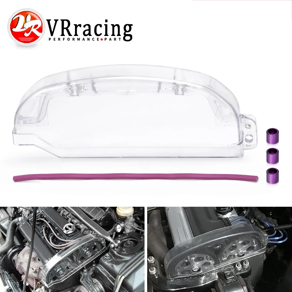 

VR Clean Cam pulley Cover for Mitsubishi Lancer Single Cam Cover 4G63 CLEAR PULLEY COVER/CAM COVER/TIMING BELT VR6331