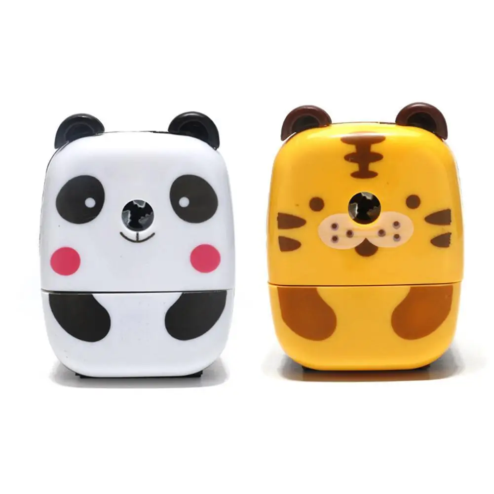 

Cartoon Animals Pencil Sharpener Kawaii Stationery Gift Hand Crank Manual Panda Tool Supplies Pencil Pen Kids Sharpener Cut E0Y2