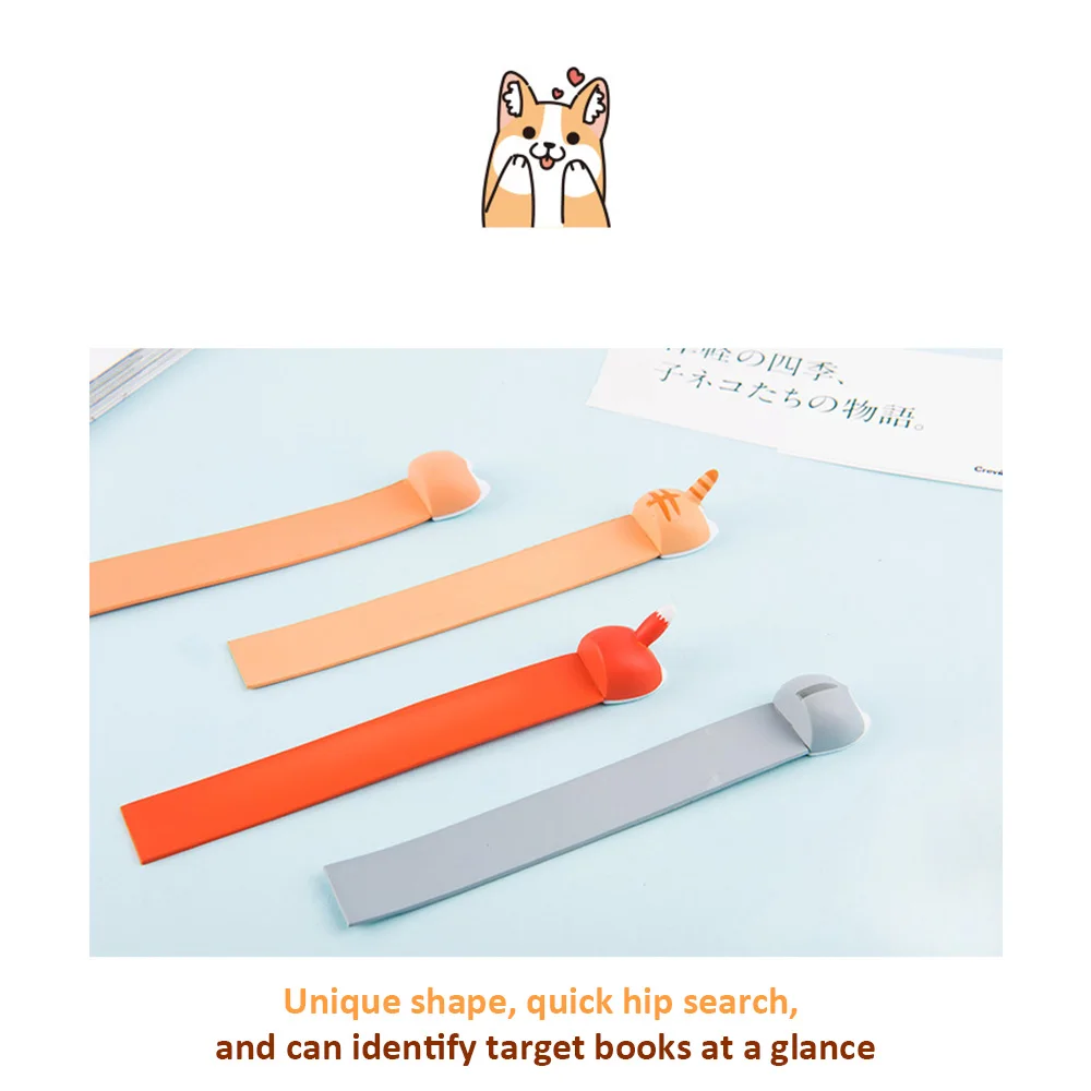 Милый Мультфильм Собака Кошка Хомяк лиса попка Закладка Новинка книга чтение