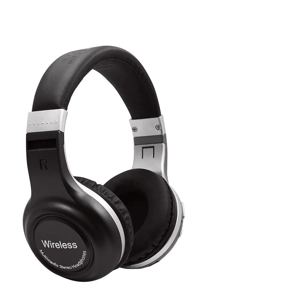Black Беспроводные наушники Bluetooth 4,1 гарнитура шумоподавление над ухом с Microph - Цвет: Black