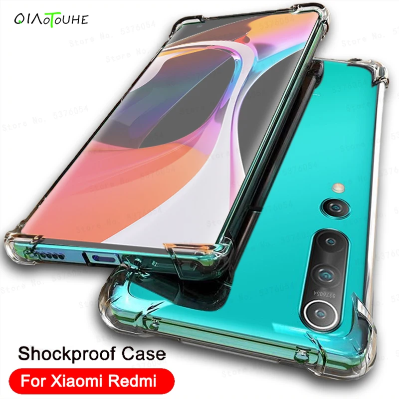 Противоударный чехол для Xiaomi Mi Note 10 Pro 9 SE 9T A2 A3 Lite Redmi 9s 8 7 6 K20 K30 6A 7A 8A 9A 9C Силиконовая