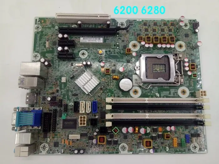 Подходит для настольной материнской платы HP 6200 6280 Pro SFF 615114-001 614036-002 материнская