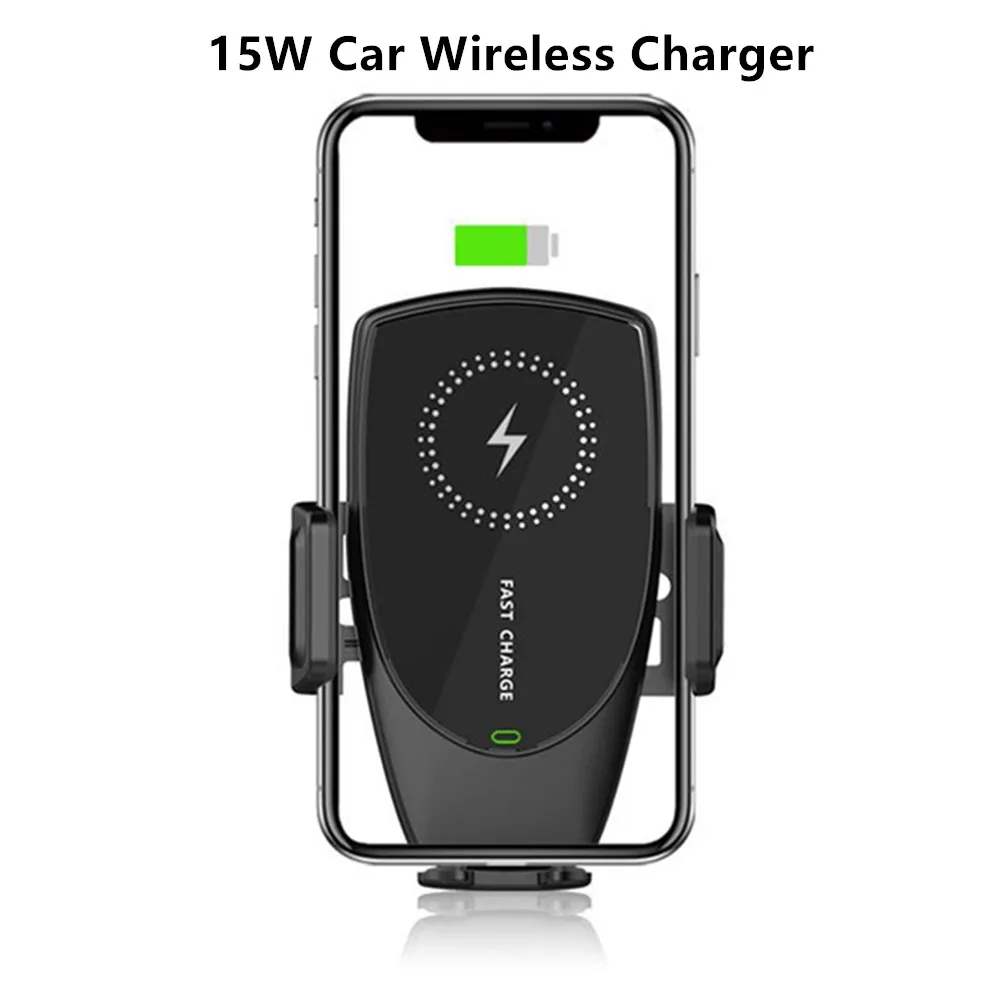 Беспроводное Автомобильное зарядное устройство 15 Вт быстрая Беспроводная