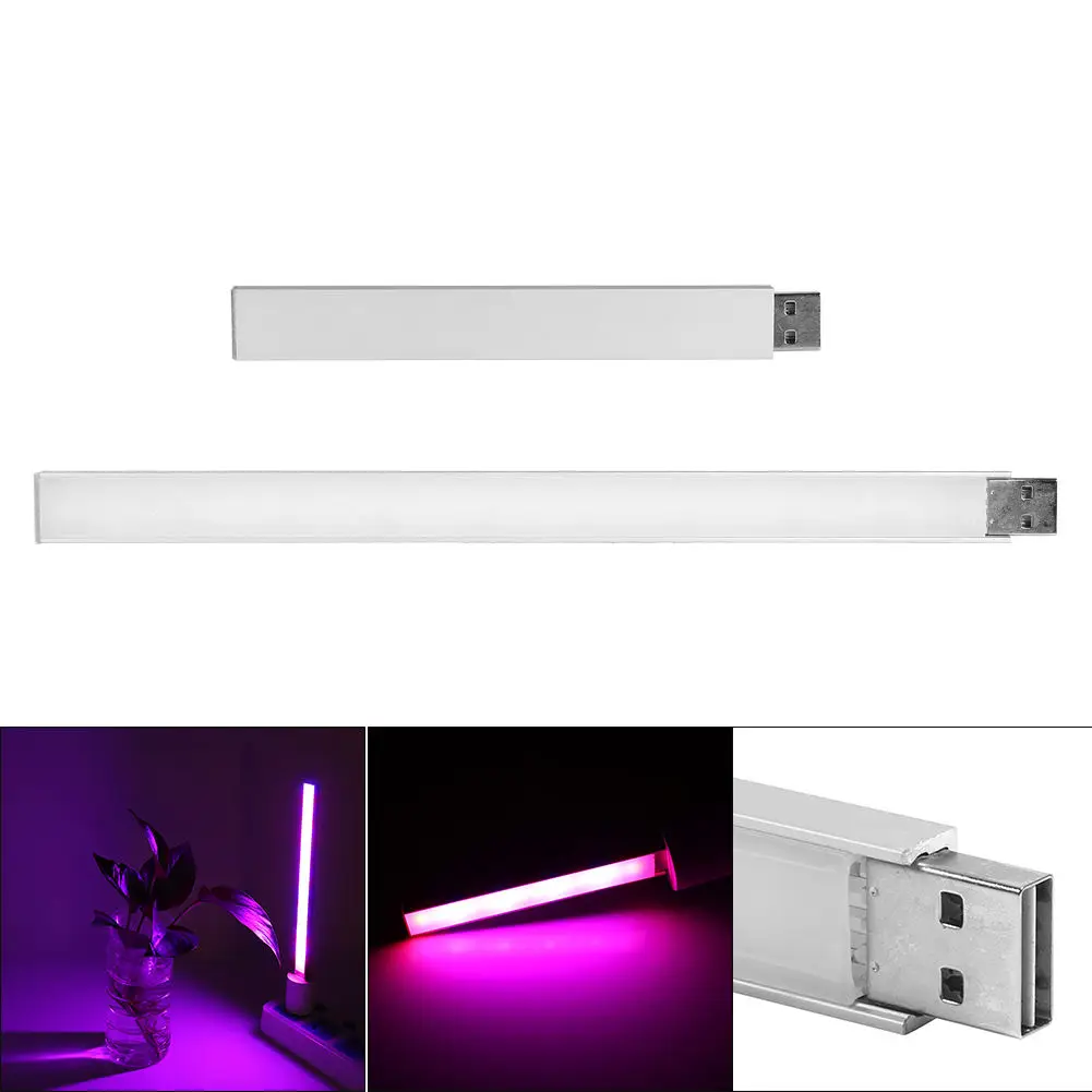 

3W/14LED 5W/27 LED Grow Light USB Red & Blue Hydroponic Plant Growing Light Bar for Desktop Plant Flower Growing Light