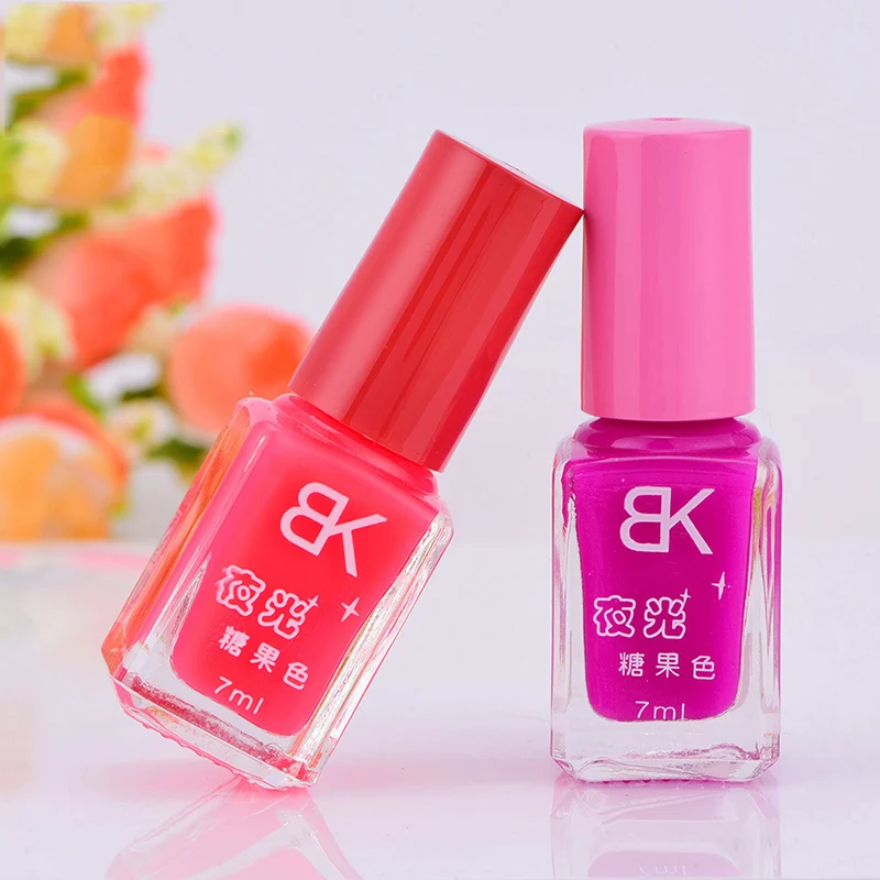 Симпатичный яркий цвет флуоресцентный ноготь лак неоновый светящаяся краска для
