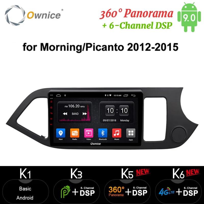 Ownice IPS Android 9 0 Восьмиядерный автомобильный DVD видео плеер радио GPS Navi Стерео 4G LTE DSP