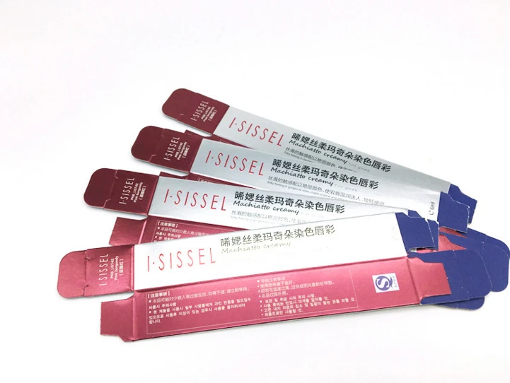 Упаковка бумажных коробок для губной помады на заказ подарочная упаковка