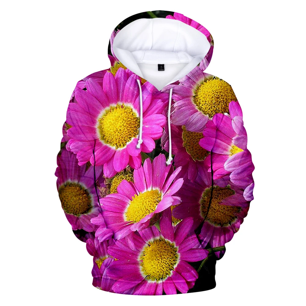 

Cool Hoodies 3D Colorful Floral Printed Sweatshirt Men Women Harajuku Hoodie Fashion Pullover Long Sleeve Fresh Flowers Autumn