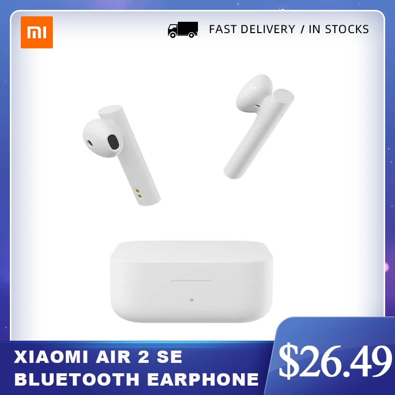 Xiao Mi Air 2 SE полностью Беспроводные стереонаушники Bluetooth наушники True 2SE синхронный