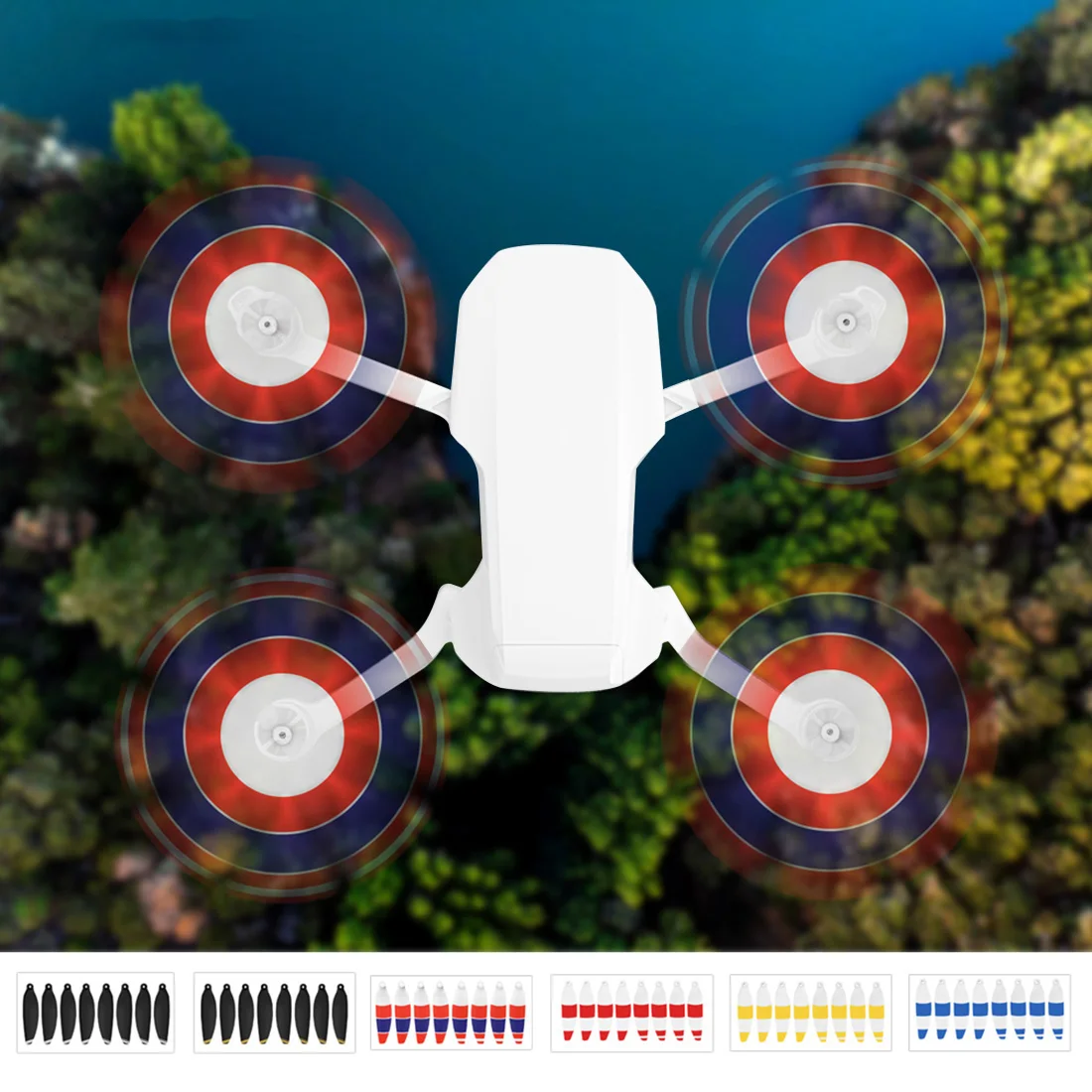 

Sunnylife 8 шт. портативные пропеллеры комбо для Mavic Mini с низким уровнем шума легкие полосы Веер-крыло для DJI Mini 2 / Mini SE Drone