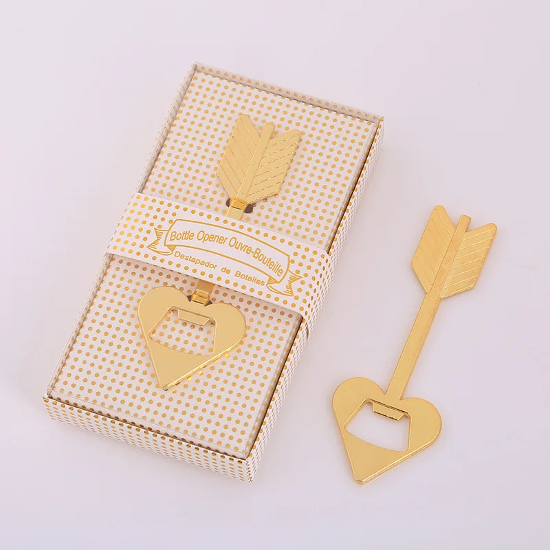 (25 Pieces/lot) Wedding and Bridal party gifts of Cupid's Arrow Bottle Opener in Silver Gold For shower games favors | Дом и сад