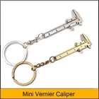 Новинка Мини-штангенциркуль с нониусом модель измерения брелок из цинкового сплава Стильный серебряный брелок для ключей для деревообрабатывающих инструментов