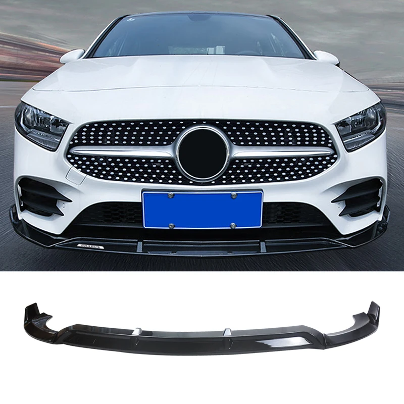 Передняя губа loyal для 2016 2019 Benz W213 E класс спорт бампер B стиль блеск черный спойлер