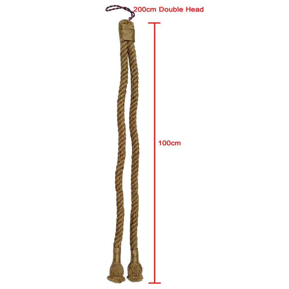 Пеньковая веревка Ретро подвесные лампы в скандинавском стиле E27 лампа Эдисона Светильник винтажный подвесной светильник ing светильники винтажные лампы - Цвет корпуса: C 200CM Double head