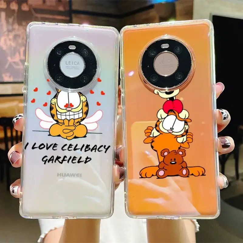 

Cartoon-Garfieldes Phone Case For Huawei P 20 30 40 pro lite Psmart2019 Honor 8 10 20 Y5 6 2019 Nova3E