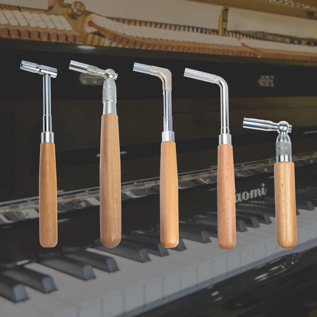 Профессиональный тюнер из нержавеющей стали с ручкой клена ключ для пианино