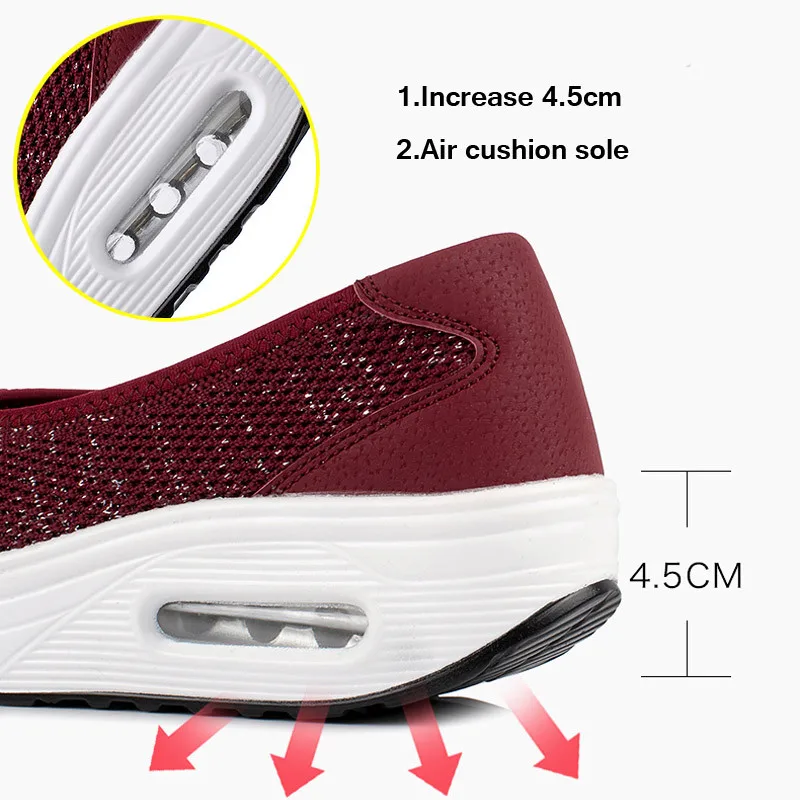 2019 Весна Женская обувь на плоской подошве Повседневная с сетчатым верхом из