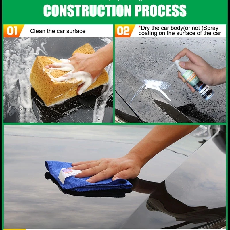 Супергидрофобный герметик для покрытия автомобиля 100 мл гибридный спрей