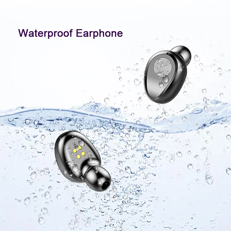 F9 TWS Bluetooth наушники 5,0 Bluetooth гарнитура с микрофоном громкой связи Наушники Беспроводные наушники-вкладыши с 2000 мАч зарядная коробка
