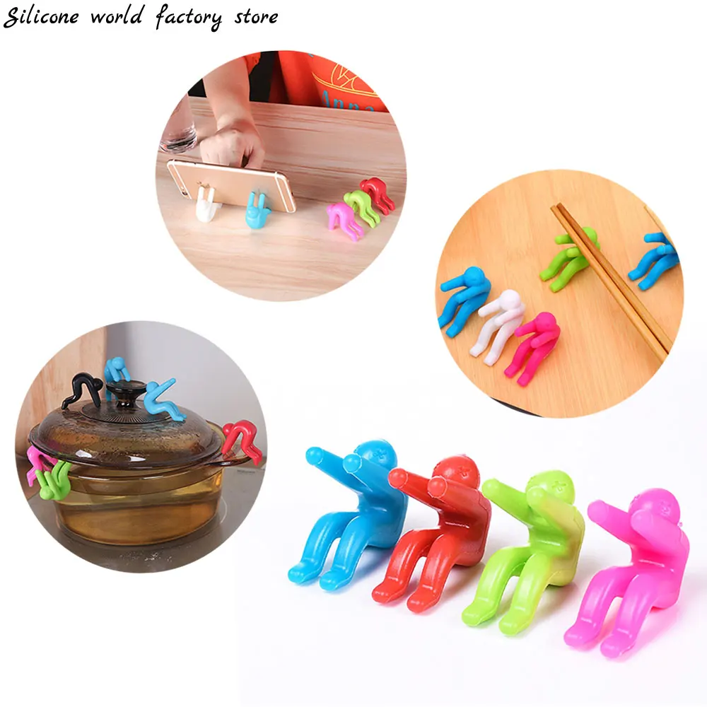 

Силиконовый мир, 2 шт., силиконовый держатель для кухонной крышки, гаджеты, силиконовая крышка для горшка, поднимите крышку, аксессуары для к...