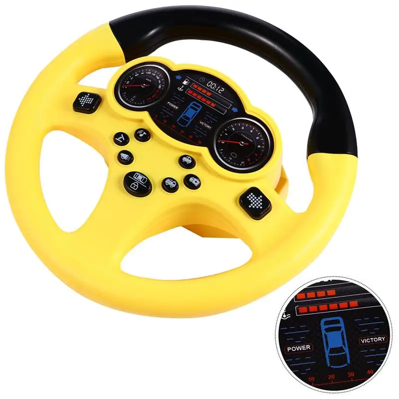 

Simulation Steering Wheel Driving Toy Early Kids Creative Toy without Battery