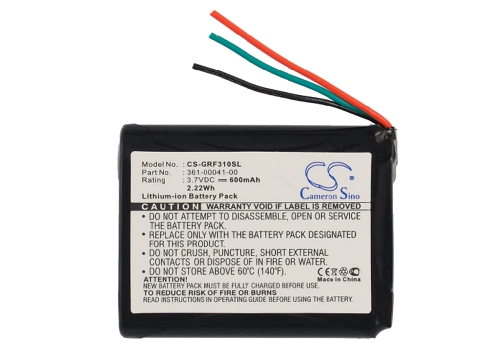 

Cameron Sino 600mAh Battery for Garmin Forerunner 310XT , 361-00041-00