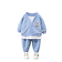 new autumn kids infant costume spring children girls fashion clothes baby boys jacket pants 2pcssets toddler cartoon tracksuits
