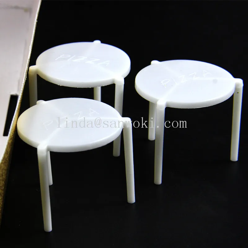 1000 шт. одноразовый пищевой белый твердый пластиковый контейнер для пиццы