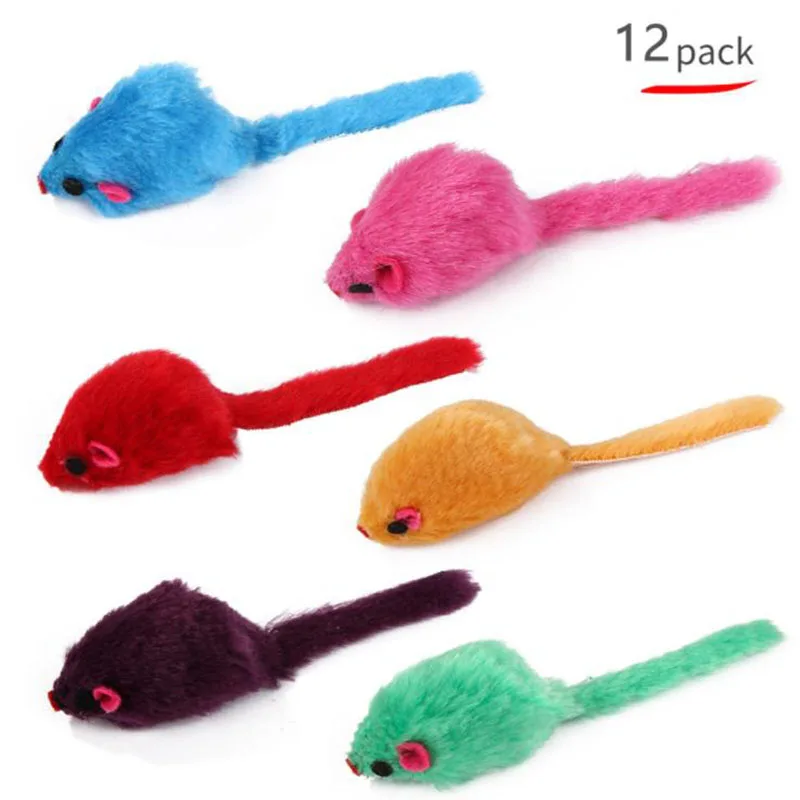 

Cat plush little mouse shape toy set vivid realistic fun sound interactive pet cat toy