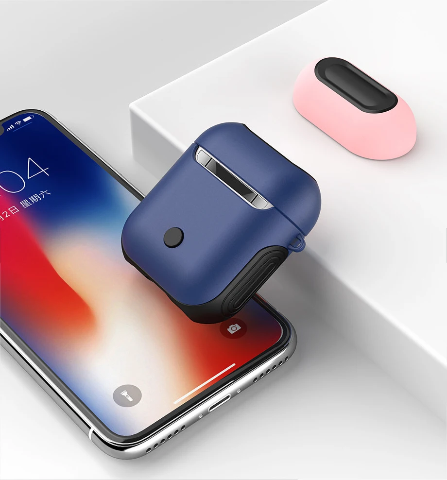 Чехол для наушников, чехол для Apple Air pods, кожаный чехол, зарядное устройство, настоящие беспроводные наушники Bluetooth, аксессуары