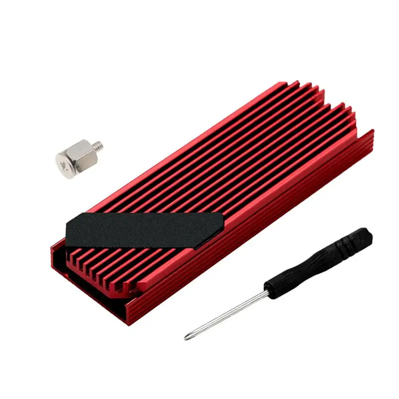 

Aluminum Heating Sink M.2. 2280 SSD Cooler Texture Fin Computer Accessory