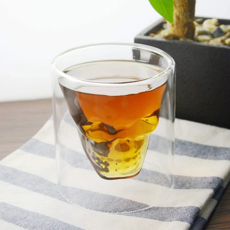 4 шт . двойные стенки бокал для вина Хрустальный стаканчик рюмочка es набор