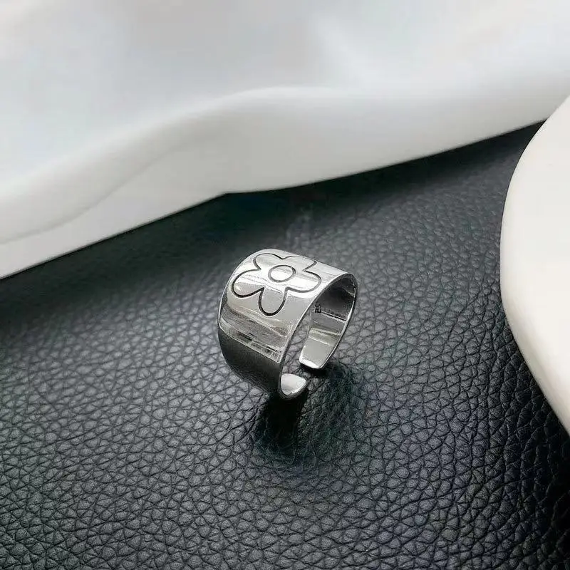 Новинка 2021 кольца для женщин модное винтажное кольцо в стиле панк с цветком сливы