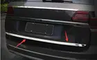Накладка на заднюю дверь бампера из нержавеющей стали для стайлинга автомобилей 2017 2018 для Volkswagen VW Atlas, аксессуары
