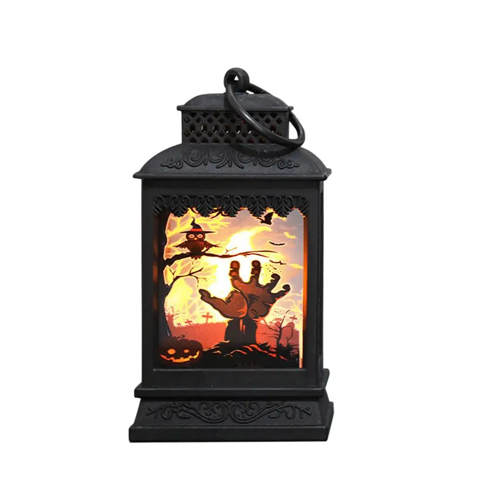 Портативные светодиодные фонари на Хэллоуин подвесной светильник в виде тыквы