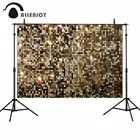 Allenjoy золотистый Блестящий Фон с блестками для дискотеки вечерние в клетку Блестящий Фон Ткань День рождения Свадьба фотобудка для фотосессии