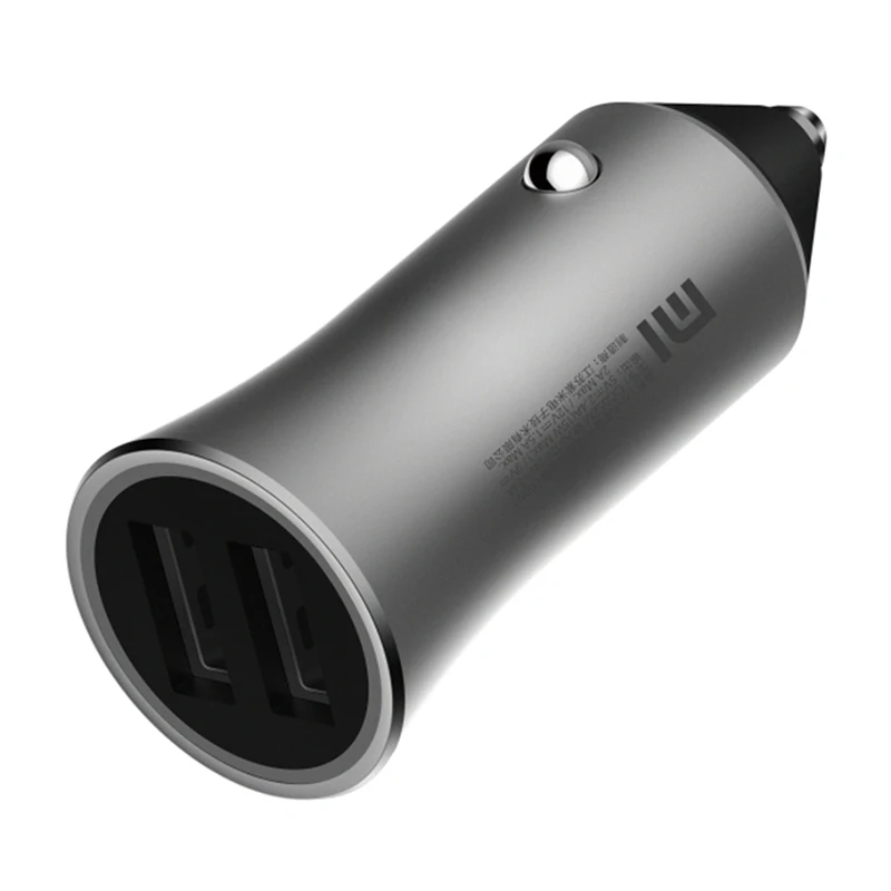 Автомобильное зарядное устройство Xiaomi двойной USB адаптер Max 18 Вт быстрая зарядка