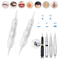 bmx 20pcs disposable permanent makeup needles rl rs f sf rm mg eyebrow tattoo cartridges needle for microblading pmu machine