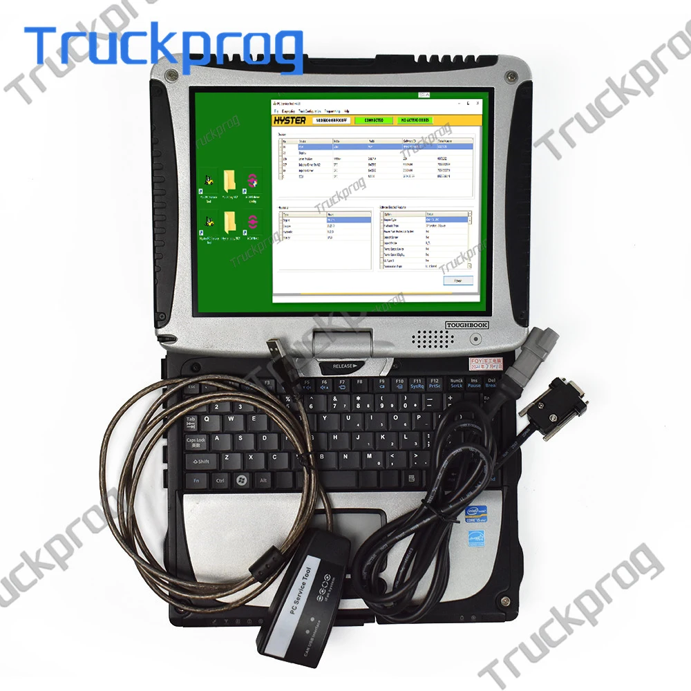 

Thoughbook CF19 Laptop for yale hyster forklift truck diagnostic scanner For Yale PC Service Tool Ifak CAN USB Interface tool