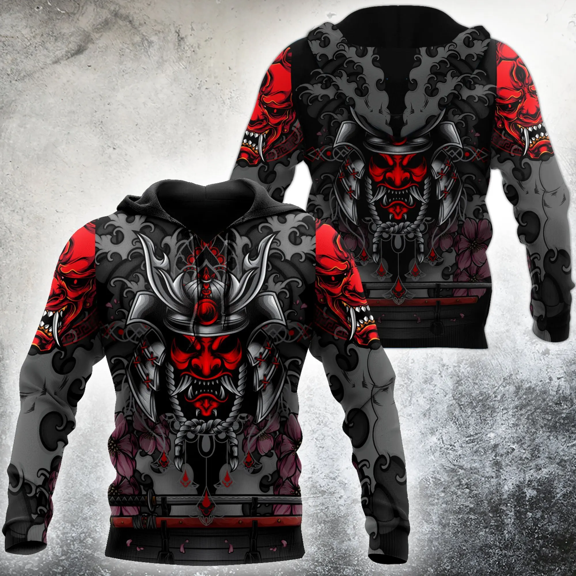 

New Japanese Samurai Tattoo 3D Printing New Men's Sweatshirt Harajuku Zip Hoodie Casual Unisex Jacket Pullover Style - 08
